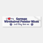 Love German Wirehaired Pointer Mixes (Multi Dogs) Bumper Sticker