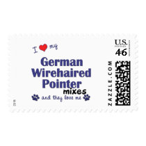 Love German Wirehaired Pointer Mixes (Multi Dogs) Stamps