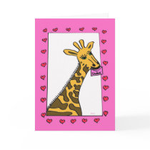Love Giraffe Valentine cards by KathyHenis Love Giraffe Valentine cards