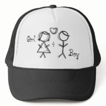 Love Girl+Boy hats by Ciarra411 Love Girl+Boy hats