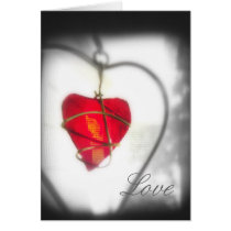 Love Glass Heart Card