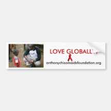 LOVE GLOBALLY Bumper Sticker