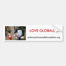 LOVE GLOBALLY Bumper Sticker