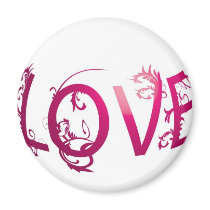 Love Globe magnets