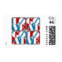 LOVE GOAT BLOCKS STAMPS