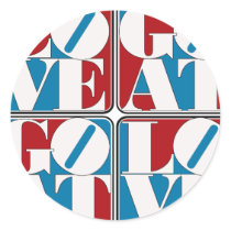 LOVE GOAT BLOCKS STICKER
