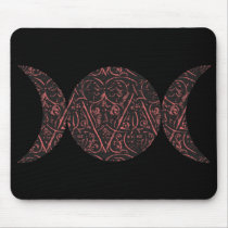 Love Goddess black background mousepad