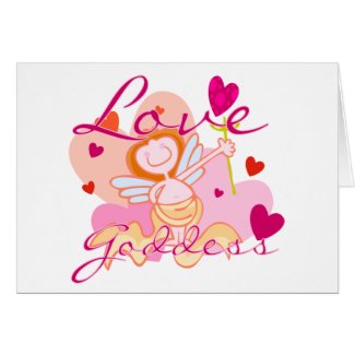 Love Goddess Valentine Greeting Cards