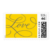 Love . Gold and Slate stamps