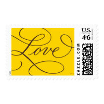 Love . Gold Chocolate Calligraphy stamps