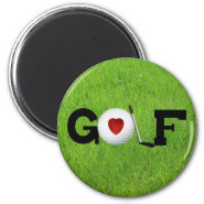 Love Golf Magnets