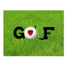 Love Golf Post Card