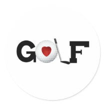 Love Golf Sticker