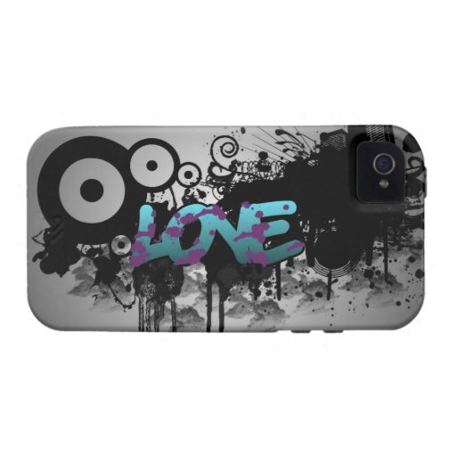 LOVE Graffiti iPhone 4 Cases