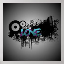 LOVE Graffiti Poster