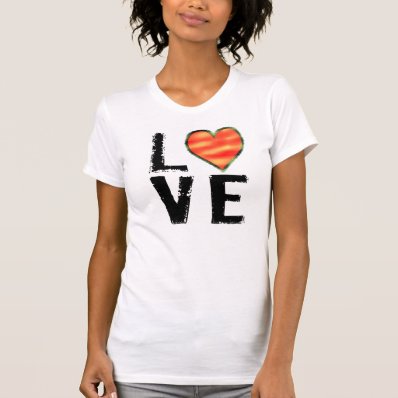 LOVE Graphic With Heart T-shirt