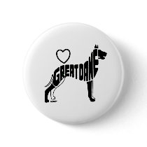 LOVE GREAT DANES BUTTON