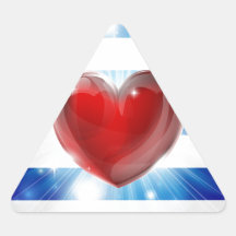 Love Greece flag heart background Stickers
