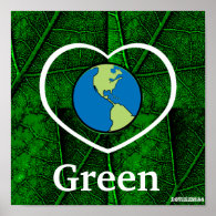 Love Green Poster-Customize