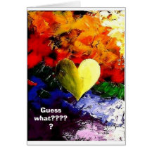 LOVE GREETING CARD - COLORFUL HEART