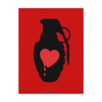 Love Grenade - Love is a Battlefield postcards