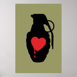 Love Grenade - Love is a Battlefield print