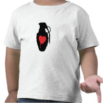 Love Grenade - Love is a Battlefield t-shirts