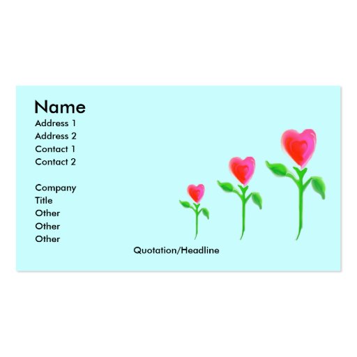 Love Grows business card