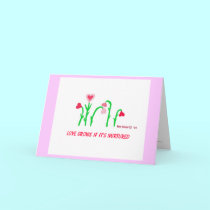 Love Grows Card cards