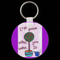 Love GrowS KeYcHaiN by Kianmaartgallery Love GrowS KeYcHaiN