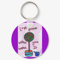 Love GrowS KeYcHaiN by Kianmaartgallery Love GrowS KeYcHaiN