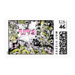 Love grunge postage