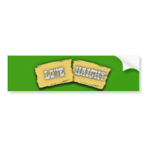 Love Haight Bumper Sticker