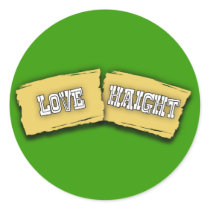 Love Haight Stickers
