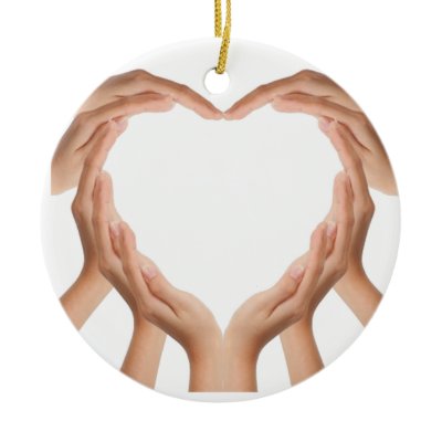 Love Hands ornaments