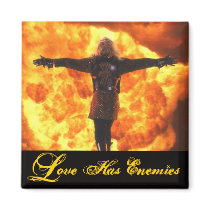 LOVE HAS ENEMIES- Magnet by AngelsWitches LOVE HAS ENEMIES- Magnet