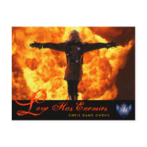 LOVE HAS ENEMIES -Postcard by AngelsWitches LOVE HAS ENEMIES -Postcard
