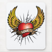 Love has Wings mousepads by karabunda Love has Wings mousepads