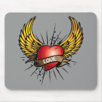 Love has Wings mousepads by karabunda Love has Wings mousepads
