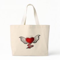 LOVE HATE CANVAS BAGS
