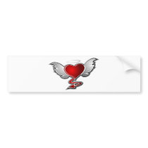 LOVE HATE BUMPER STICKER