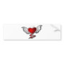 LOVE HATE BUMPER STICKER