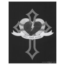 Love Heals Surely - Black & White flyers