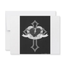 Love Heals Surely - Black & White invitations by noelgiger Love Heals Surely - Black & White invitations
