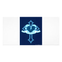 Love Heals Surely - Blue Effect photo cards