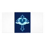 Love Heals Surely - Blue Effect Photo Greeting Card