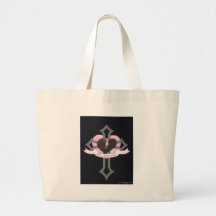 Love Heals Surely, original pink and black colors Canvas Bags