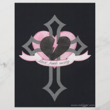 Love Heals Surely, original pink and black colors Personalized Flyer