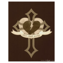 Love Heals Surely - Sepia Effect flyers