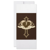 Love Heals Surely - Sepia Effect rack cards